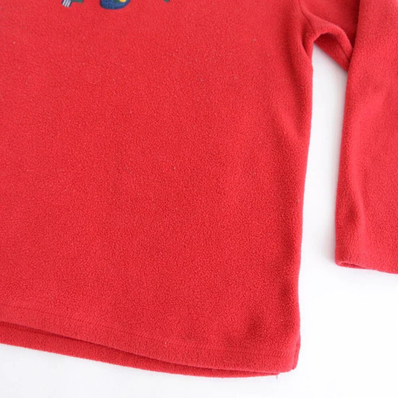 Vintage Croft And Barrow Red Embroidered Christmas Stocking Tree Star Sweater M - Picture 6 of 10